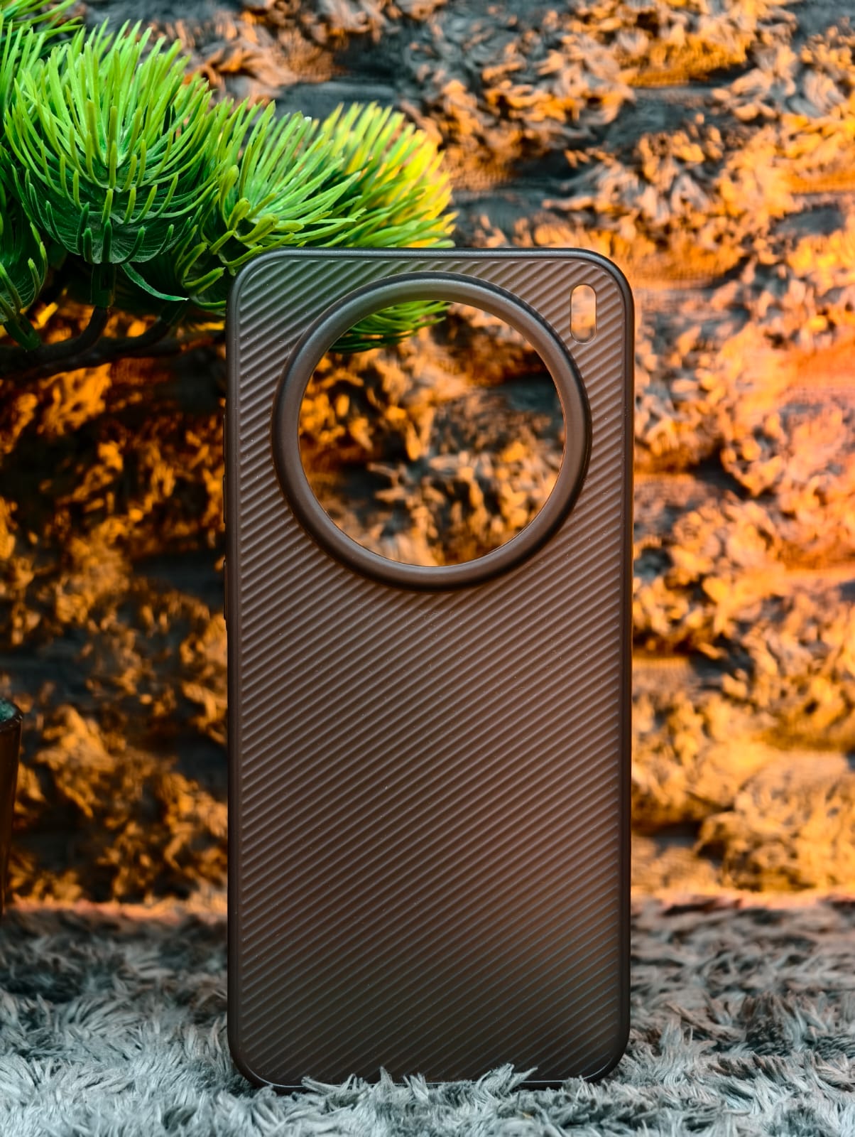 Vivo X200 Pro Mini Semi Transparent Case With Line Grip